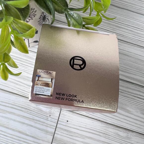 NEW L'OREAL Paris Age Perfect Cell Renewal Antiaging Night Moisturizer 1.7 oz - Picture 3 of 8